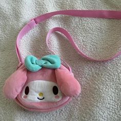 Brand New Sanrio My Melody Purse No Tags But Hasn’t Been Worn Before. Only Selling To Clean Out My Purses!! The Inside Is Spacious Being Able To Carry My Iphone Pro Max, Wallet, And Keys. The Strap Is Also Adjustable For Your Liking! Sling Bag Outfit, Cutecore Clothes, My Melody Plush, Sanrio Bags, Melody Plush, Sanrio Bag, Kitty Items, Sanrio My Melody, Purse Essentials