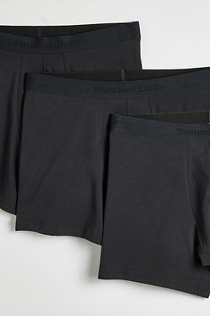 Stretch cotton boxer briefs by Standard Cloth. Essential boxers in smooth comfort cotton with a stretch elastic waistband. Features Standard Cloth cotton boxer brief 3-pack Stretch cotton boxers Classic fit 5" inseam Elastic waistband Content + Care Includes 3 pairs 95% Cotton, 5% spandex Machine wash Imported Size + Fit Inseam: 5" | Standard Cloth Cotton Boxer Brief 3-Pack in Black, Men's at Urban Outfitters Classic Solid Cotton Boxer Briefs, Classic Cotton Stretch Boxer Briefs, Classic Cotton Boxer Briefs, Solid Compressive Boxer Briefs, Cotton Anti-odor Solid Color Boxer Briefs, Solid Cotton Anti-odor Boxer Briefs, Stretch Cotton Boxer Briefs Multi-pack, Stretch Cotton Multi-pack Boxer Briefs, Cheap Cotton Boxer Briefs With Built-in Shorts