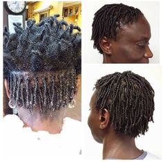 Comb Coil Locs Before And After, Coils Starter Locs, Styles Short Locs, Loc Styles Short, Comb Coils, Medium Locs, Short Loc Styles, Hair Twists, Short Locs