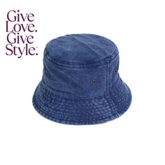 in stock Casual Dark Wash Bucket Hat, Casual Dark Wash Short Brim Hat, Dark Wash Denim Bucket Hat, Adjustable Washed Bucket Hat With Short Brim, Outdoor Denim Blue Hat, Casual Denim Blue Wide Brim Hat, Casual Wide Brim Denim Blue Hat, Blue Washed Bucket Hat, Denim Bucket Hat, One Size Fits Most