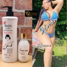 Kojie San Kojic Skin Lightening Body Lotion, Serum. Formulated With Kojic Acid, Collagen, Niacinamide, Rosehip Oil Etc. Lightens, Firms And Smoothens The Skin. Restores Skin Suppleness. Clear Black Spots, Age Spots And Discoloration. Dark Spots Remover. Anti Blemish. Kojic Acid, Remove Dark Spots, Lighten Skin, Rosehip Oil, Black Spot, Skin Care Women, Body Oil, Body Lotion, Healthy Skin