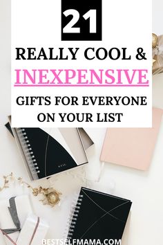 the text reads 21 really cool and expensive gifts for everyone on your list with an image of