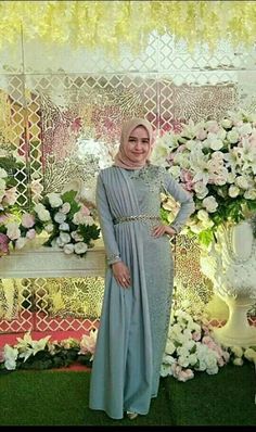 For evry where for any day Dress Hijab Party, Hijab Gown, Kebaya Modern Dress, Hijab Dress Party, Dress Pesta, Women's A Line Dresses, Party Wear Gown, Modest Fashion Hijab