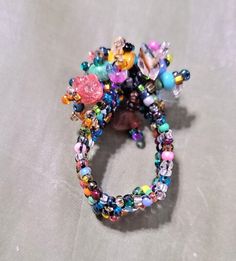 Beaded Ring, Very Interesting, Ring Pictures, Rings Jewelry Fashion, Beads Handmade, Beaded Rings, Ring Band, Household Items, Fashion Watches