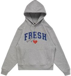 Trendy Logo Print Hoodie For Loungewear, Trendy Leisure Sweatshirt With Drawstring Hood, Trendy Stretch Cotton Sweatshirt, Trendy Relaxed Fit Logo Print Hoodie, Trendy Relaxed Fit Hoodie With Logo Print, Athleisure Hoodie With Graphic Print For Leisure, Athleisure Graphic Print Hoodie For Leisure, Trendy Cotton Hoodie For Leisure, Trendy Gray Cotton Hoodie