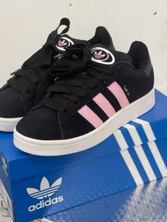 #campus00s #campus Pink And Black Campus 00, Black And Pink Campus 00s Outfit, Adidas Campus 00s Black And Pink, Black And Pink Adidas Campus, Black And Pink Campus 00s, Adidas Campus Black And Pink, Black Campus 00s, Adidas Campus Colors, Pink Campus 00