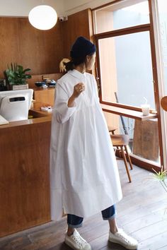 Khaki Shirt Dress, Looks Street Style, 가을 패션, Long Sleeve Shirt Dress, Looks Style, Mode Inspiration, Outfits Casuales, Moda Fashion, Look Fashion