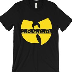 Welcome To Fresh Tees, Brand New, "Wu Tang Cream" T Shirt. Gildan Brand T-Shirt Other Colors Available Upon Request 100% Preshrunk Cotton Sport Grey Is 90/10 Seamless Rib At Neck Taped Shoulder To Shoulder Double Needle Stitching Throughout 90s Black Crew Neck Top, Pop Culture Text Print Tops For Streetwear, Black Text Print Pop Culture Top, Black Pop Culture Text Print Top, Black Pop Culture Top With Text Print, 90s Black Tops With Text Print, Black 90s Style Tops With Text Print, Pop Culture Logo Print Crew Neck Tops, Pop Culture Crew Neck Top With Logo Print