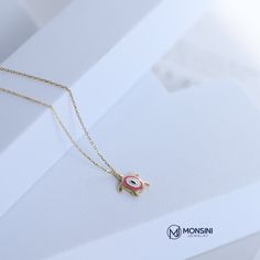 Animal Little Turtle Necklace 14K Gold Charm Pendants Pink Enamel Gift For Women|Great Choice For Birthdays And Wedding Monsini Jewelry ❤❤【Materials & Specifications:】 - 14K gold pendant charm and Chain - Chain thickness is 0.9mm - Star Necklace 14K Gold dimensions are ❤❤pendant including handle Length :1cm (0,39in) ❤❤pendant Width ::8mm (0,31in) ❤❤【Available in 4 different chain lengths】 42 cm (16.5 in) 44 cm (17.3 in) 46 cm (18.1 in) 48 cm (18.8 in) Gold Color :Yellow Gold Jewelry Materials, Tiny Elephant, Beautiful Gold Necklaces, Turtle Necklace, Pink Enamel, Valentine Day Love, Christmas Gifts For Women, Star Necklace, Gold Charm