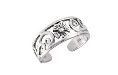 Feel your inner flower child with this floral band. Made with 925 sterling silver. One size, adjustable. 7 mm ( .28 inch). Fits nicely on your three middle toes. Adjustable Sterling Silver Ring For Spring, Adjustable Silver Toe Ring With Flower Design, Silver Nickel-free Toe Ring With Flower Design, Silver Flower Toe Ring, Silver Nickel-free Flower Toe Ring, Adjustable Nickel-free Silver Toe Rings, Adjustable Nickel-free Toe Rings, Adjustable Nickel-free Silver Flower Ring, Toes Ring Silver