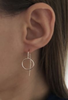 "Silver Long Stem Earrings Karma Circle - Silver Earrings - Karma Circle Earrings - Modern Jewelry - Minimalist Jewelry - Gift Idea for Her \"Do good and good will come to you,\" (Karma Law). Sterling Silver, 925 Weight: 1,7 g Diameter: 1,5 cm (0.59 inches) Length: ~3.5 cm (1.37 inches) Art.: M-48861 Made in Spain For more MOSA designs, please, visit my online store at www.BestSpanishShop.com" Minimalist Round Threader Earrings, Gift Single Open Circle Earring, Modern Round Wrap Earrings As Gift, Modern Round Wrap Earrings For Gift, Minimalist Round Wrap Earrings As Gift, Minimalist Wrap Earrings As Gift, Rose Gold Sterling Silver Circle Earrings, Rose Gold Circle Sterling Silver Earrings, Filigree Jewelry