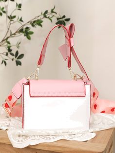 Bag For Love - Heart Graphic Flap Square Bag - Women Satchels Product Description Color Pink Strap Type Adjustable Strap Type Top Handle Pattern Type Heart Style Preppy Bag Size Small Quantity 1 piece Type Square Bag Composition 100% Polyurethane Material PU Leather Size Chart INCH CM Size Bag Width Bag Height Bag Length Strap Length one-size 3.9 5.9 7.5 47.2 Size Bag Width Bag Height Bag Length Strap Length one-size 10 15 19 120 Similar Products h2 { text-align: center; } .red-box { width: 100% Heart-shaped Summer Bag For Everyday Use, Chic Pink Heart-shaped Bag, Pink Heart Print Bag For Daily Use, Pink Heart-shaped Bag With Detachable Strap, Pink Crossbody Bag For Valentine's Day, Cute White Bag For Valentine's Day, Cute White Bags For Valentine's Day, Cute Heart Print Bags, Pink Rectangular Bag With Heart Print