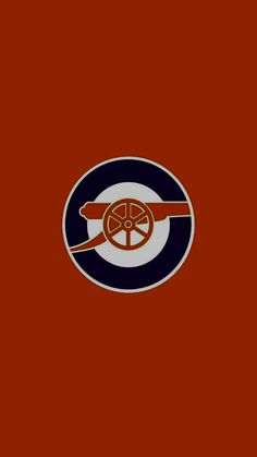 the chicago cubs logo on an orange and blue wallpaper with a red circle around it