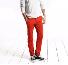 Gender:Men Item Type:Full Length Length:Full Length Pant Style:Straight Fabric Type:Broadcloth Front Style:Flat Waist Type:Low Material:Polyester,Cotton Decoration:Pockets Thickness:Midweight Fit Type:Regular Style:Casual Closure Type:Zipper Fly Size:28/29/30/31/32/33/34/36 Material:Cotton Pattern:Casual Men Long Pants Type:Man Trousers Title:Slim Straight Men Pants Season:Summer/Spring/Autumn/Winter Shipping:Free Shipping Condition:Brand New With Brand Fit:Fits small, take a size larger than no Stretch Straight Chinos For Fall, Orange Straight Leg Work Pants, Casual Red Cotton Chinos, Casual Full-length Orange Pants, Orange Cotton Pants For Fall, Casual Full Length Orange Pants, Casual Orange Full Length Pants, Red Slim Fit Cotton Chinos, Casual Orange Straight Leg Pants