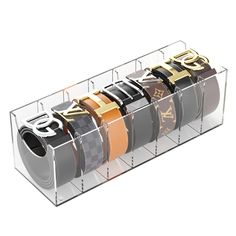 PRICES MAY VARY. 7 WIDE COMPARTMENTS: With each compartment measuring a long and wide 5.3”x2.1”, there is ample space to fit belts of various sizes and buckle styles. This wide design of the belt holder organizer also allows for easy placement and removal of items from the compartments. MULTI-FUNCTION: Made to fit more than just belts, as it can also be used to neatly organize ties, scarves, jewelry, and more! Its multifunctional design makes it a versatile addition to any closet, helping to kee