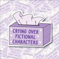 Indulge your bookish emotions with our "Crying Over Fictional Characters" sticker! This delightful accessory is a must-have for any book lover, Booktok enthusiast, or dedicated Kindle user. Made from 100% durable vinyl with strong 3M glue, this sticker is perfect for adding a touch of literary flair to your indoor decor. Please note that while this sticker is not waterproof, it is available in four sizes to suit your needs. Add a stylish glossy finish to your belongings and embrace your love for Bookshelf Inspiration, Kindle Book Cover, Book Wallpaper, Kindle Case, Book Boyfriends, Fun Stickers, Personalized Books, Any Book, Journal Stickers