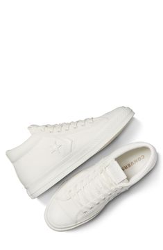 A 1970s icon gets a modern refresh in a classic mid-top sneaker that's topped with sturdy canvas and layered on the sides with minimalist logo details. Lace-up style OrthoLite® footbed Textile upper/textile lining/rubber sole Imported Mid Top Sneakers, Mid Top, Converse All Star, Minimalist Logo, Up Styles, All Star, White Vintage, Converse, Nordstrom