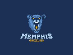 a grizzly bear logo with the word memphs grizzles on it