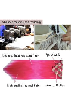 iLUU Hot Purple Color Clip in Hair Extensions 22&#34; 7pcs Full Head Thick Straight Synthetic Hairpieces 100g 16 Clips ins Hair Extension Women Wig for Women Party Cosplay Daily Use Hair Extension Lengths, Hair Extension Care, Big Curls, Color Shampoo, Hair Fibers, Real Human Hair, Strong Hair, Women Party