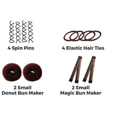 HAWWWY presents the Small + Medium Edition - a 12-piece set of hair accessories. Includes 2 small and medium blonde donut makers, 2 small and medium/large french twist or magic snap bun makers, 4 small gold spin pins, and 4 hair ties. Perfect buns in seconds with the donut and snap bun makers, and secured with the spin pins. Suitable for kids or women, great for all occasions - from ballet recitals to weddings. Practice makes perfect with this set! Spin Pin, Donut Makers, Donut Bun, Perfect Bun, Hair Bun Maker, Bun Maker, Medium Blonde, Elastic Hair Ties, French Twist