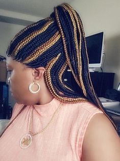 This is new style of cornrows wig no lace, no glue on it,The wig is durable and strenchable. It is neatly done and detailed to look like it is made on scalf giving you more natural look. It is saves time, easy to wear and protects your edges. Looking very nice like your own 100% whole hand made.  Send me email to ask any question Stitch Braided Ponytail, Long Cornrows, Cornrow Wig, Twist Braid Hairstyles, Cornrows Braids, Dark Skin Women, Twist Braids, Multiple Color, Braid Styles