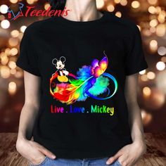 mickey mouse live love mickey shirt