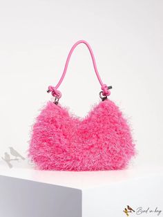 Bird in Bag - Womens Autumn Style Fluffy Soft Candy-Colored Satchel Shoulder Bag, Winter Cute Plush Clutch, and Vacation Casual Pink Shoulder Bag For Evening, Fluffy Shopping Bag, Nicki Concert, Soft Candy, Diy Lash Extensions, Glamour Vintage, 파티 드레스, Travel Purse, Holiday Party Dresses