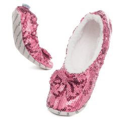 PRICES MAY VARY. NON SLIP SOLE- Each pair of snoozies slipper socks has a non- skid sole so you can feel safe wearing them on wood or tile floors. SNOOZIES BLING BALLERINAS- Snoozies Bling Ballerinas have just the right amount of bling for when you want to shine! The bling bow adds the perfect touch. Lined with a soft Sherpa. VERY COMFORTABLE - Soft, comfy, warm and just simply adorable. Snoozies cozy slippers keep feet warm SIZES- Choose from 4 sizes for best fit! Women's Sizes- Small (5-6), Me Bling Bows, Cozy Slippers, Cute Slippers, Slippers For Women, Women Slippers, Tile Floors, Girly Accessories, Slippers Cozy, Women Pink