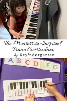 the montesso - inspired piano instruction for kids is easy and fun to do with children