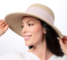 Whether you're weeding, walking, or relaxing by the pool, help shield your face from the harsh rays of the sun with this ultrabraided 4" brim sun hat. The accordian-pleated fabric wrap gives it garden-chic style while the inside adjustable band lends a customized fit. From San Diergo Hat Co. Adjustable Straw Hat With Upf 50+ For Garden Party, Kentucky Derby Adjustable Sun Hat Upf 50+, Adjustable Upf 50+ Sun Hat For Kentucky Derby, Lightweight Straw Hat With Upf 50+ For Spring, Lightweight Sun Hat With Upf 50+ For Spring, Spring Straw Hat With Upf 50+ And Lightweight, Lightweight Upf 50+ Sun Hat For Spring, Spring Woven Sun Hat For Outdoor, Woven Sun Hat For Spring Garden Party