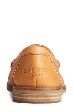 An iconic loafer with a classic keeper strap is fitted with a memory-foam footbed for ultimate comfort, enhanced by a hidden EVA midsole. The Traditional rubber outsole is updated with Sperry Wave-Siping for superior wet or dry traction. Style Name:Sperry Seaport Penny Loafer (Women). Style Number: 5464451. Black Oxfords Womens, Summer Tote Bags, Loafer Women, Rollerball Perfume, Platform Slippers, Penny Loafer, Kids Sandals, Sperry Top Sider, Designer Clothes For Men