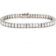 Ninacci Platinum 7 15.30 Carats Emerald Cut Diamond Tennis Bracelet Luxury Adjustable Tennis Bracelet With Prong Setting, Timeless Emerald Cut Diamond Bracelet With Baguette Diamonds, Timeless Emerald Cut Baguette Diamond Bracelet, Timeless Emerald-cut Baguette Diamond Bracelet, Elegant Diamond Bracelet With Emerald Cut Single Diamonds, Elegant Diamond Bracelet With Single Cut Emerald Shape, Classic Emerald Cut Baguette Diamond Tennis Bracelet, Timeless Emerald Cut Diamond Bracelet, Classic Emerald Cut Diamond Bracelet For Weddings