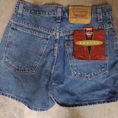 Rare Deadstock Levi's 912 Orange Tab Shorts These Are A Slim Fit Tag States Sz 11 But Measurements Are Listed 14 Flat At Waist So 28 12 Inch Rise 2.5 Inch Inseam Leg Opening 11 Flat Hips 18 These Are A Great Pair Of Vintage Levi's High Rise Fitted Shorts With Hip Pockets, Fitted High Rise Shorts With Hip Pockets, Classic High Waist Jean Shorts With Belt Loops, Classic High Waist Jean Shorts, Classic High-waist Jean Shorts With Belt Loops, Classic Mid-rise Jean Shorts With Pockets, Fitted Jean Shorts With Short Inseam And Pockets, Fitted Jean Shorts With Short Inseam, High Waist Fitted Jean Shorts With Hip Pockets