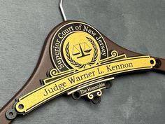 the judge warnner l kenon plaque is on display at the court of new york