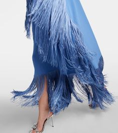 Find TALLER MARMO Fringed Cutout Kaftan on Editorialist. Material: 78% acetate, 22% viscose. Care instructions: dry clean. Made in Italy. Designer color name: Ocean. Trim: 100% acetate. Closure: button fastening. Chic Silk Crepe Summer Dress, Elegant Evening Kaftan For Spring, Chic Evening Maxi Kaftan, Elegant Spring Maxi Kaftan, Elegant Spring Kaftan In Maxi Length, Long Kaftan For Spring Evening, Long Kaftan For Evening In Spring, Elegant Spring Maxi Length Kaftan, Long Kaftan For Evening And Spring