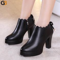 What the hell! Women Leather Shoes Autumn Pointed Toe Platform Female Pumps Casual Square High Heels Ladies #womenshoesph #shoestyle #womenshoesimport #womenshoesoninstagram #shoesforsale #shoestore #womenshoestore #womenshoesstyle #womenshoes #womenshoesonline #womenshoestyle #womenshoesforsale #shoesaddict Trendy Pumps, Walking Style, Gladiator High Heels, Gladiator Sandals Heels, Casual Pumps, Basic Heels, Lace Up High Heels, Butterfly Knot, Black Pumps Heels