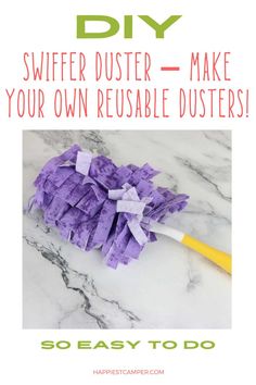 the diy swiffer duster - make your own reusable dusters