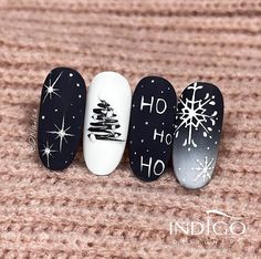 Christmas Nails 2023 Black, Xmas Nails Designs, Chrismas Nail Art, Nail Design Christmas, Manicure Christmas, Nail Art For Girls, Xmas Nail Designs, New Years Eve Outfit