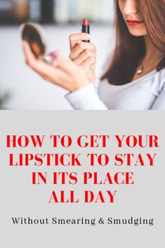 How To Set Lipstick, How To Wear Lipstick Tutorials, How To Wear Lipstick, How To Make Lip Stick Stay On All Day, How To Put On Lipstick, How To Make Your Lipstick Last All Day, How To Get Lipstick To Stay On All Day