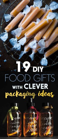 food gifts with clever packaging ideas that you can make in less than 10 minutes or less