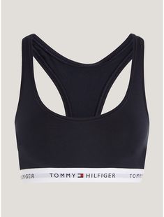 Tommy Hilfiger women's underwear. Presenting our bralette in lightweight and breathable stretch cotton for an assured, comfortable fit.  Material: 95% Regenerative Cotton, 5% Elastane. Seamless Fitted Cotton Sports Bra, Fitted Seamless Cotton Sports Bra, Fitted Cotton Seamless Sports Bra, Cotton Sports Bra With Medium Support For Loungewear, Cotton Medium Support Sports Bra For Loungewear, Medium Support Cotton Sports Bra For Loungewear, Cotton Sports Bra With Light Support For Loungewear, Medium Support Cotton Crop Top, Cotton Seamless Bra With Medium Support