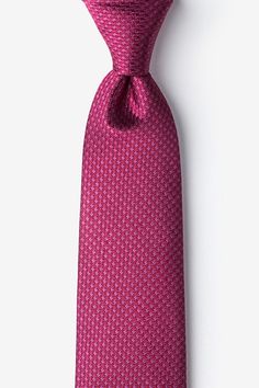 Pink Silk Spaatz Tie | Ties.com Formal Fitted Neck Tie, Fitted Pink Suit And Tie Accessories For Formal Occasions, Elegant Pink Ties For Semi-formal Occasions, Elegant Spring Standard Ties, Elegant Red Ties For Spring, Pink Business Ties For Spring, Elegant Red Spring Tie, Elegant Red Spring Ties, Elegant Pink Bow Tie For Suits