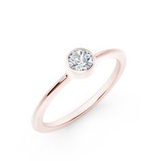 This rose gold ring features a uniquely inscribed Forevermark diamond that is bezel set.  It can be stacked or layered with other rings from the Forevermark Tribute™ Collection to create a perfectly curated look, either for yourself or as a special gift for a loved one. Forevermark Diamonds, Bezel Set Diamond Ring, Engagement Rings Bridal Sets, Engagement Ring Guide, Bezel Ring, Bridal Ring Sets, Bezel Set Diamond, Rose Gold Metal, Brown Diamond