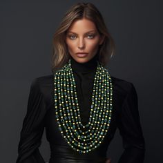 Chandelier Statement Necklace featuring natural green stones.  Kindly contact us for further assistance. Statement Necklace Gold, Chunky Statement Necklace, Green Stones, Gold Statement Necklace, Statement Jewellery, Choker Necklaces, Green Jade, Jade Green, Green Stone