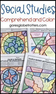 Social Studies Coloring Activities Middle School Social Studies Classroom, 3rd Grade Social Studies, Social Studies Lesson Plans, Westward Expansion