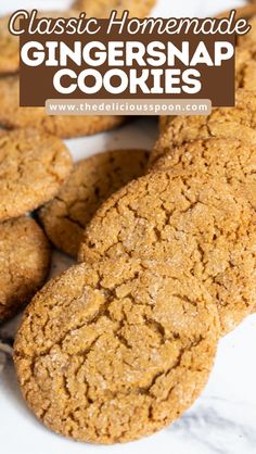 Sink your teeth into the best old-fashioned ginger snap cookies! This 100-year-old recipe is the perfect blend of warm spices and sweetness, with a soft and chewy texture that melts in your mouth. A delicious homemade treat that brings back memories of grandma’s kitchen. Soft Chewy Ginger Snap Cookies, Soft Ginger Snap Cookies, Gingersnap Cookie Recipe, Soft Gingersnap Cookies, Ginger Snaps Recipe, Gingersnap Cookies, Ginger Molasses, Comfort Desserts