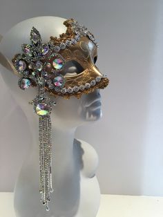 A personal favorite from my Etsy shop https://www.etsy.com/listing/488767334/gold-mask-rhinestone-mask-masquerade Gold Mardi Gras Mask Costume Accessories, Elegant Party Masks And Prosthetics, Rhinestone Masquerade Mask For Mardi Gras Carnival, Mardi Gras Masquerade Mask With Rhinestones For Carnival, Elegant Rhinestone Fringe Headpiece For Party, Elegant Party Headpiece With Rhinestone Fringe, Carnival Rhinestone Eye Mask, Gold Costume Accessories For Carnival Masquerade, Gold Costume Accessories For Masquerade Carnival