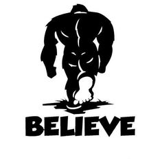 a black and white image of a gorilla with the words believe