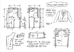 Blazer cropped com transpasse - Marlene Mukai Couture Sewing Techniques, Pattern Sewing, Blouse Pattern Sewing, Couture Sewing, Blouse Pattern, Fashion Sewing