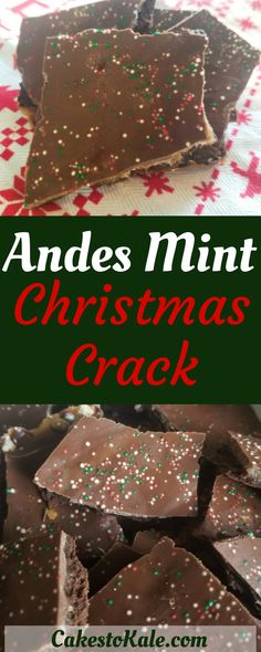 Mints Recipe, Mint Chocolate Desserts, Andes Mints, Mint Christmas, Andes Mint, Chocolate Graham Crackers, Christmas Sprinkles, Chocolate Christmas